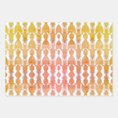 Javan Mina Vogel Verpakking Papier Flat Sheet Set  Inpakpapier Vel (Voorkant)