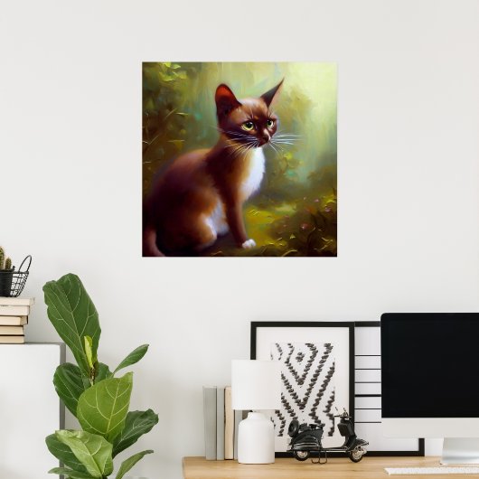 Javanese Cat Poster (Thuiskantoor)