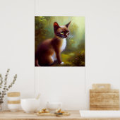 Javanese Cat Poster (Keuken)