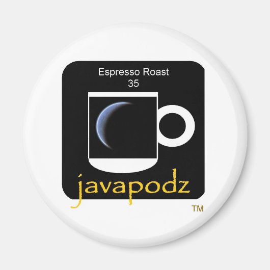 JavaPodz Collectible Espresso Roast Frig Mag Magneet (Voorkant)