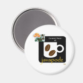JavaPodz Frig Magnet - Caramel Pecan (Voorkant / Achterkant)