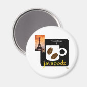 JavaPodz Frig Magnet - Gebraden Frans (Voorkant / Achterkant)