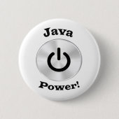 JavaPower-BlackLetters Ronde Button 5,7 Cm (Voorkant)