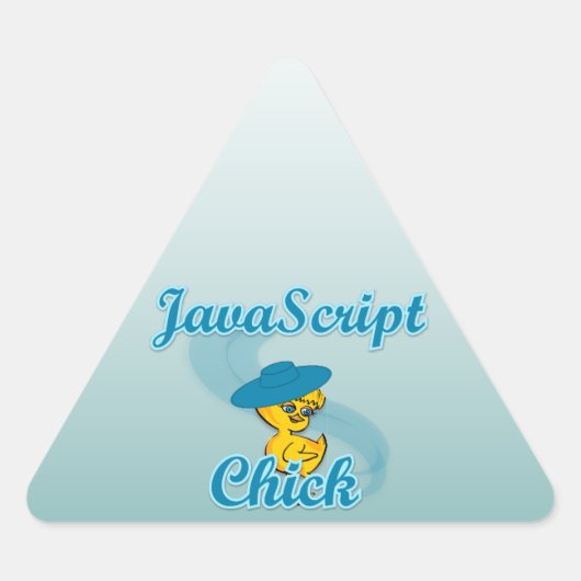 JavaScript Chick #3 Sticker (Voorkant)