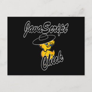 JavaScript Chick #4 Briefkaart