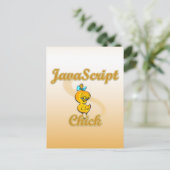 JavaScript Chick Briefkaart (Staand voorkant)