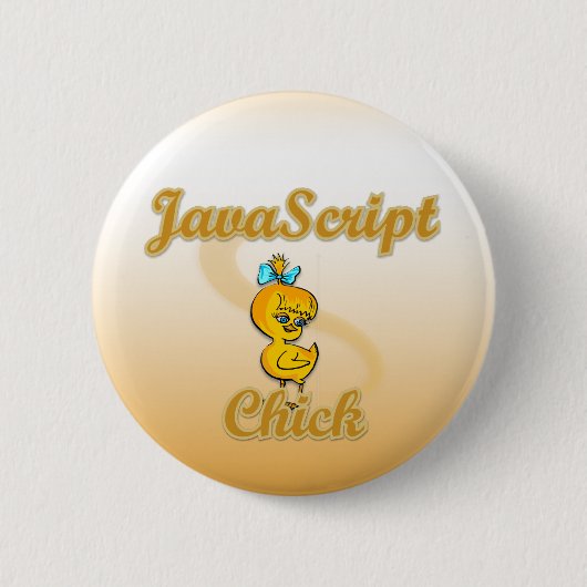 JavaScript Chick Ronde Button 5,7 Cm (Voorkant)