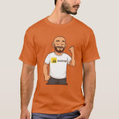JavaScript Coder Power – White Tee T-shirt (Voorkant)