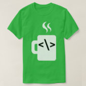 Javascript-codesoftwareontwikkelaar Koffie Java T-shirt (Design voorkant)