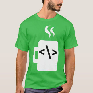 Javascript-codesoftwareontwikkelaar Koffie Java T-shirt
