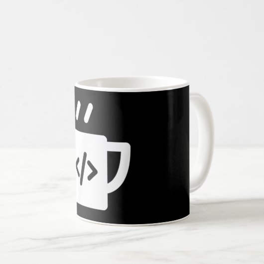 JavaScript Coffee Developer Programmer Coffee Code Koffiemok (Voorkant rechts)