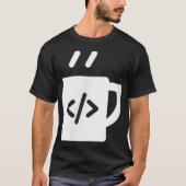 JavaScript Coffee Developer Programmer Coffee Code T-shirt (Voorkant)