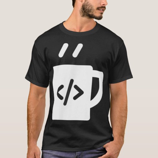 JavaScript Coffee Developer Programmer Coffee Code T-shirt (Voorkant)