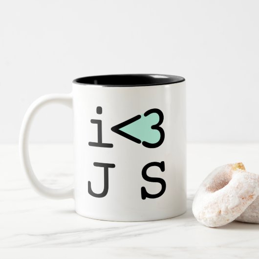 JavaScript Coffee Mok (#c0ffee break) (Met donut)