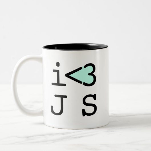 JavaScript Coffee Mok (#c0ffee break) (Links)