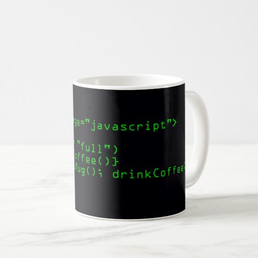 JavaScript Coffee-Mok Koffiemok (Voorkant rechts)