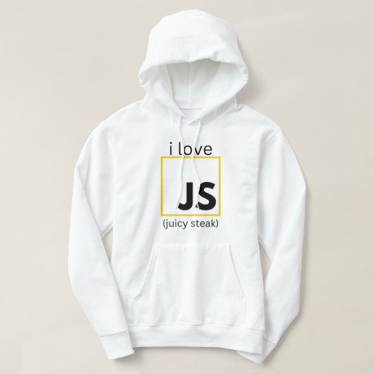 JavaScript grappige programmering voor webontwikke Hoodie (Design voorkant)