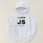 JavaScript grappige programmering voor webontwikke Hoodie (Design voorkant)