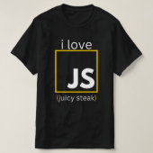 JavaScript grappige programmering voor webontwikke T-shirt (Design voorkant)