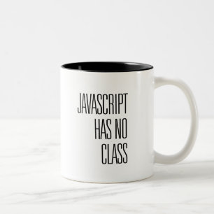 JavaScript heeft geen klasse - koffie-mok Tweekleurige Koffiemok