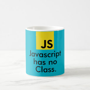 Javascript heeft geen klasse. koffiemok