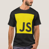 JavaScript JS React Angular Vue Node Programmer Ge T-shirt (Voorkant)