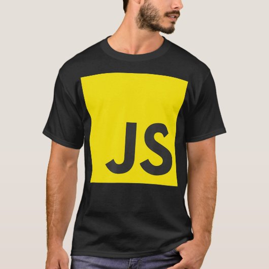 JavaScript JS React Angular Vue Node Programmer Ge T-shirt (Voorkant)