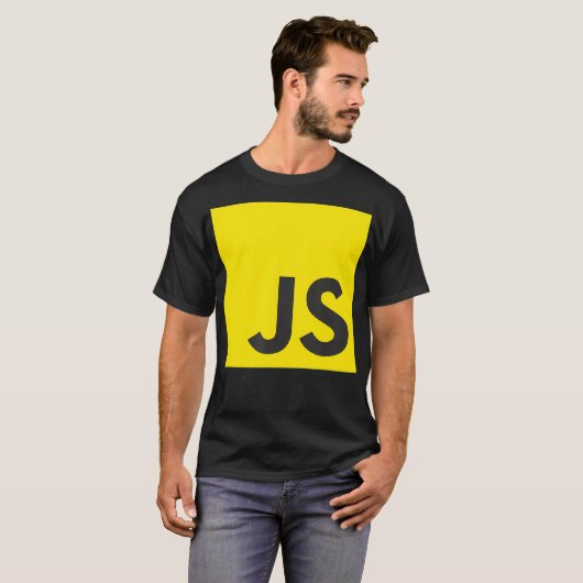 JavaScript JS React Angular Vue Node Programmer Ge T-shirt (Voorkant volledig)
