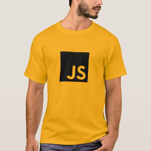 Javascript Logo T-Shirt (Gold) (Voorkant)