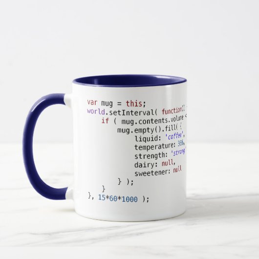JavaScript-mok voor koffie Mok (Links)