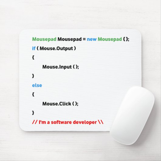 JavaScript Mousepad. Uniek (softwareontwikkelaar) Muismat (Met muis)