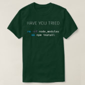 Javascript NodeJS Programmer Developer Software En T-shirt (Design voorkant)