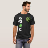 JavaScript Programmeur JS Node t-shirt PC Ontwikke (Voorkant volledig)