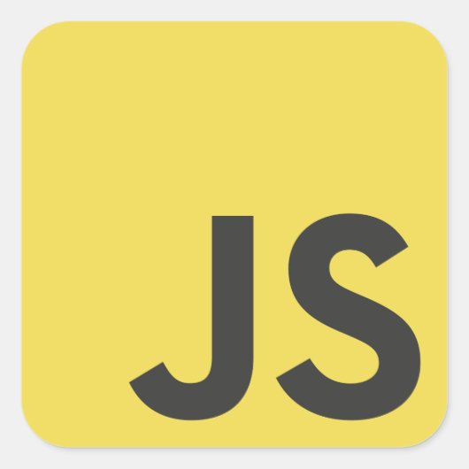 JavaScript Programming Language Sticker (Voorkant)