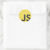 Javascript Ronde Sticker (Tas)