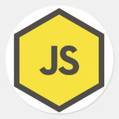 Javascript Sticker -js stickers (Voorkant)
