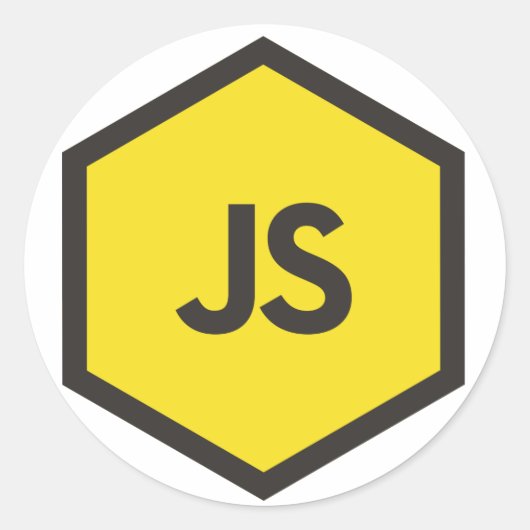 Javascript Sticker -js stickers (Voorkant)