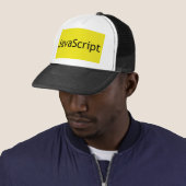 JavaScript Trucker Hat Pet (In situ)