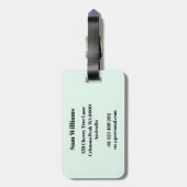 Javelin Bagagelabel (Achterkant verticaal)