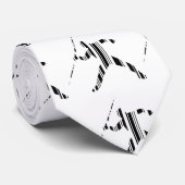 JAVELIN BAR CODE Sports Track and Field Pattern Stropdas (Opgerold)