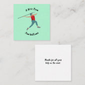 Javelin Notitiekaartje (Voorkant / Achterkant)