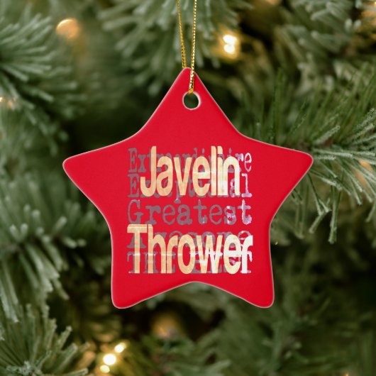 Javelin Thrower Extraordinaire Keramisch Ornament (Boom)