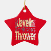 Javelin Thrower Extraordinaire Keramisch Ornament (Voorkant)