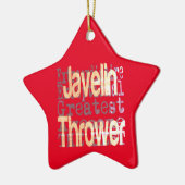 Javelin Thrower Extraordinaire Keramisch Ornament (Links)