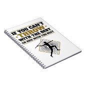 Javelin Thrower Funny Throw met de beste Notitieboek (Rechterzijde)