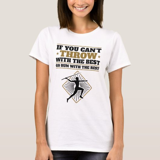 Javelin Thrower Funny Throw met de beste T-shirt (Voorkant)