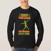 Javelin Throwing Track And Field Spear Thrower Tra T-shirt (Voorkant)