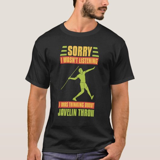 Javelin Throwing Track And Field Spear Thrower Tra T-shirt (Voorkant)