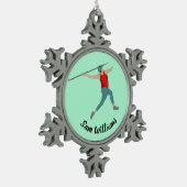 Javelin Tin Sneeuwvlok Ornament (Links)