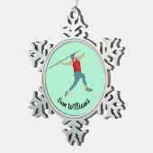 Javelin Tin Sneeuwvlok Ornament (Rechts)